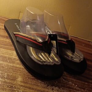 Gold toe mens sz 10 flip flops